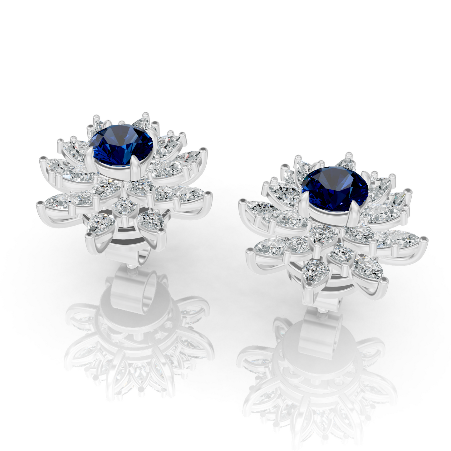 Aura Detachable Lab Diamond Pendant with Matching Studs Set