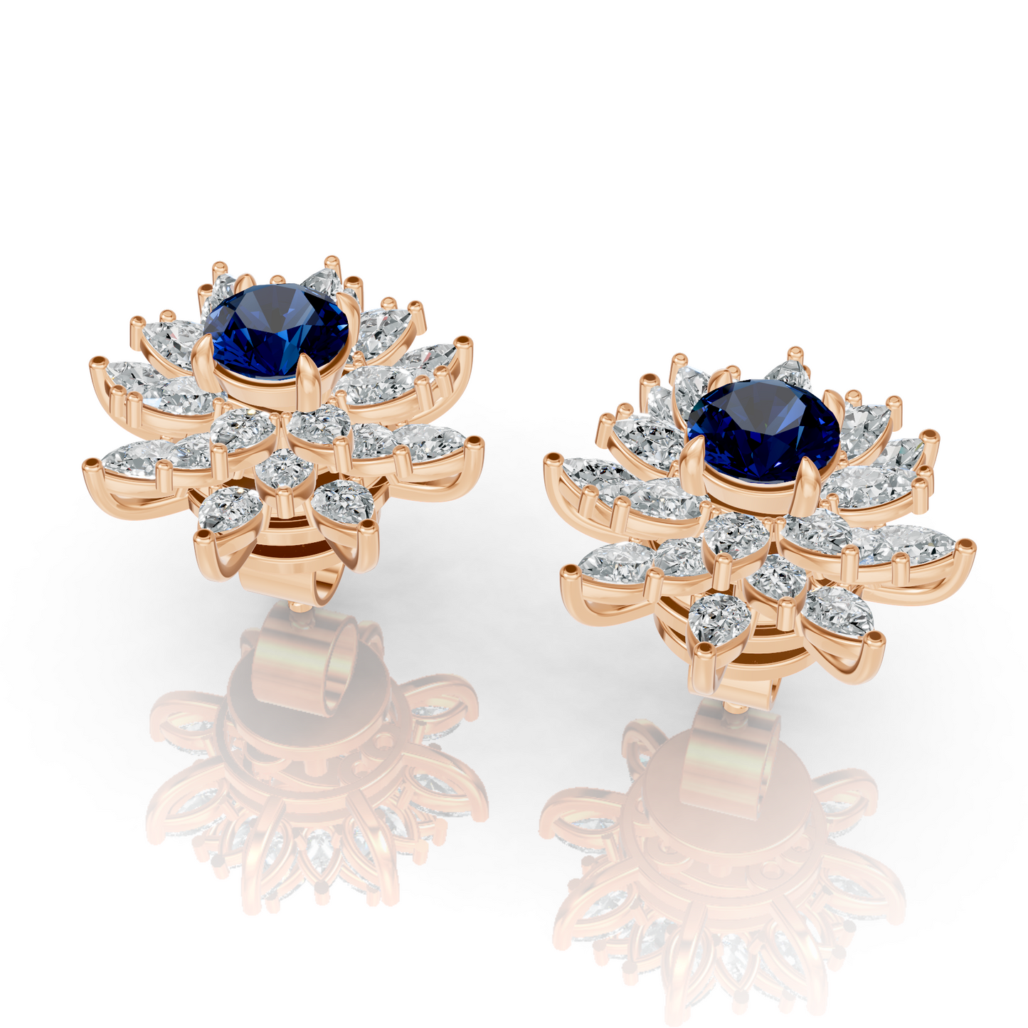 Aura Detachable Lab Diamond Pendant with Matching Studs Set