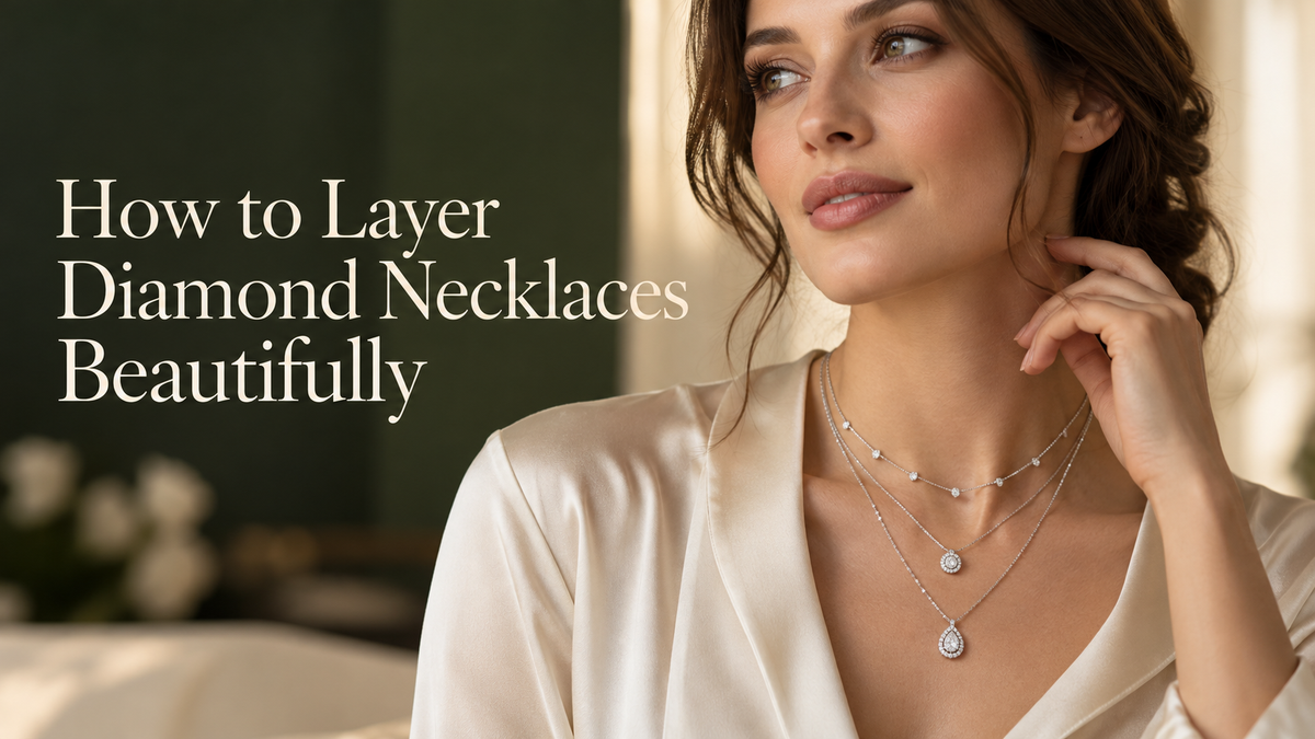 How to Layer Diamond Necklaces Beautifully