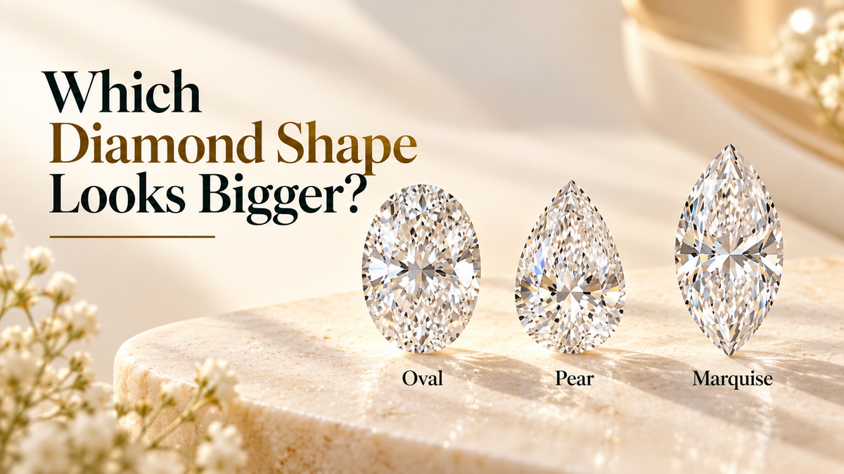 Oval vs Pear vs Marquise: Which Diamond Shape Looks Bigger?