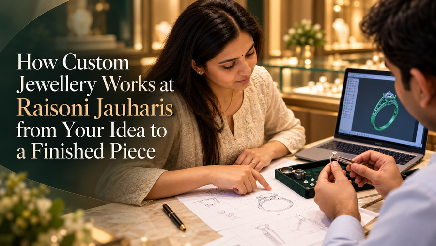 How Custom Jewellery Works at Raisoni Jauharis from Your Idea to a Finished Piece