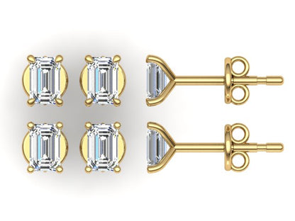 Classic Blissful Solitaire Lab Diamond Martini Studs Earrings