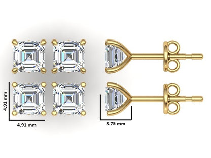 Classic Blissful Solitaire Lab Diamond Martini Studs Earrings