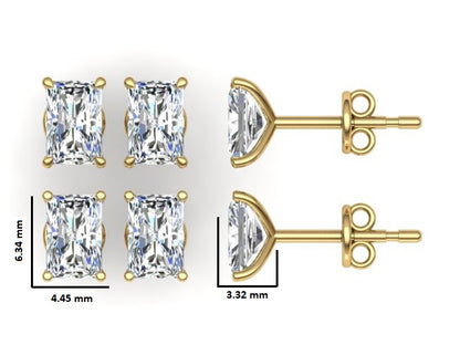 Classic Blissful Solitaire Lab Diamond Martini Studs Earrings