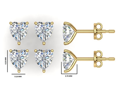 Classic Blissful Solitaire Lab Diamond Martini Studs Earrings