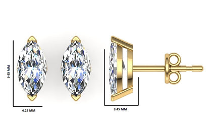 Classic Blissful Solitaire Lab Diamond Martini Studs Earrings