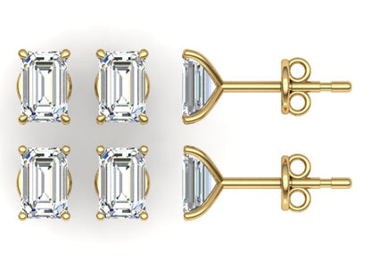 Classic Blissful Solitaire Lab Diamond Martini Studs Earrings