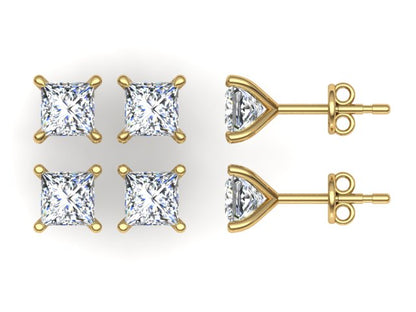 Classic Blissful Solitaire Lab Diamond Martini Studs Earrings
