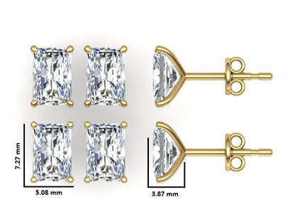 Classic Blissful Solitaire Lab Diamond Martini Studs Earrings