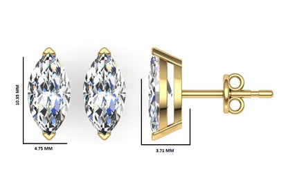 Classic Blissful Solitaire Lab Diamond Martini Studs Earrings