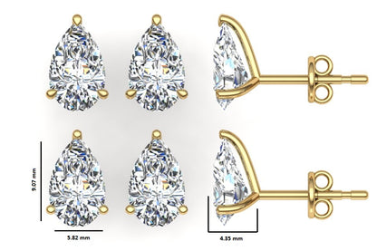 Classic Blissful Solitaire Lab Diamond Martini Studs Earrings