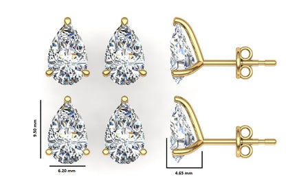 Classic Blissful Solitaire Lab Diamond Martini Studs Earrings