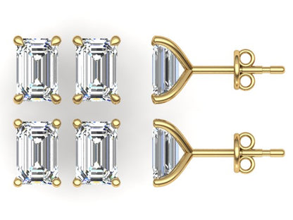 Classic Blissful Solitaire Lab Diamond Martini Studs Earrings