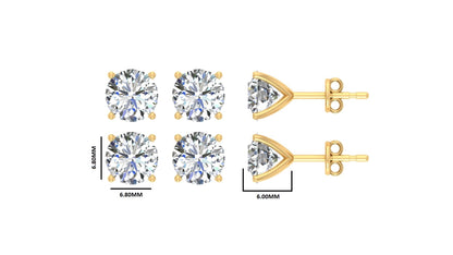 Classic Blissful Solitaire Lab Diamond Martini Studs Earrings