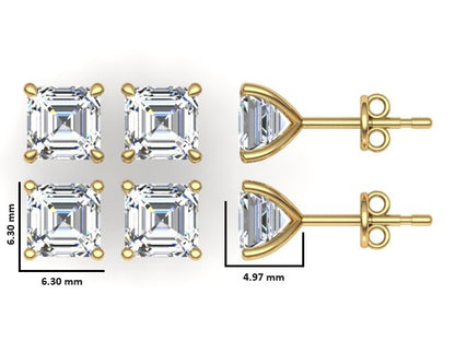 Classic Blissful Solitaire Lab Diamond Martini Studs Earrings