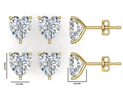 Classic Blissful Solitaire Lab Diamond Martini Studs Earrings