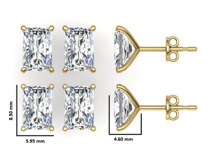 Classic Blissful Solitaire Lab Diamond Martini Studs Earrings