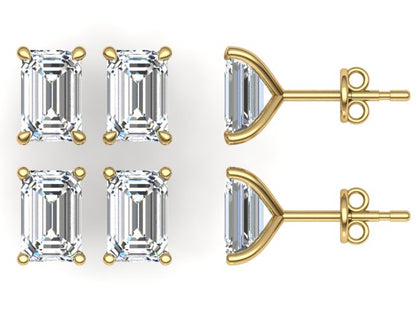 Classic Blissful Solitaire Lab Diamond Martini Studs Earrings