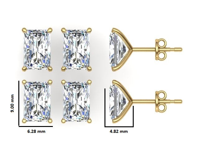 Classic Blissful Solitaire Lab Diamond Martini Studs Earrings