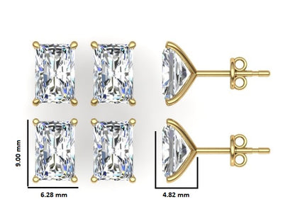 Classic Blissful Solitaire Lab Diamond Martini Studs Earrings
