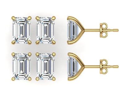 Classic Blissful Solitaire Lab Diamond Martini Studs Earrings