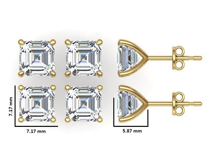 Classic Blissful Solitaire Lab Diamond Martini Studs Earrings