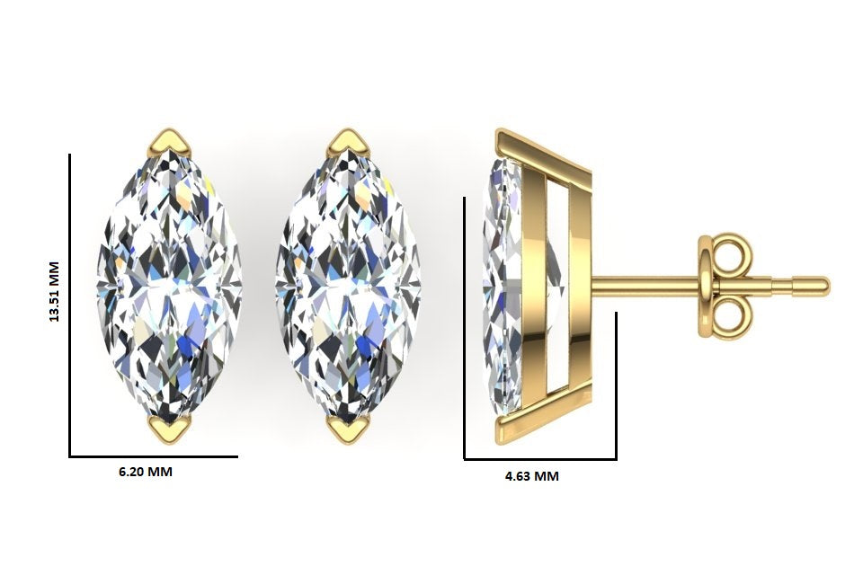 Classic Blissful Solitaire Lab Diamond Martini Studs Earrings