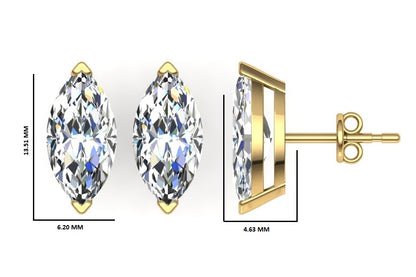 Classic Blissful Solitaire Lab Diamond Martini Studs Earrings