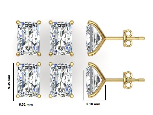 Classic Blissful Solitaire Lab Diamond Martini Studs Earrings