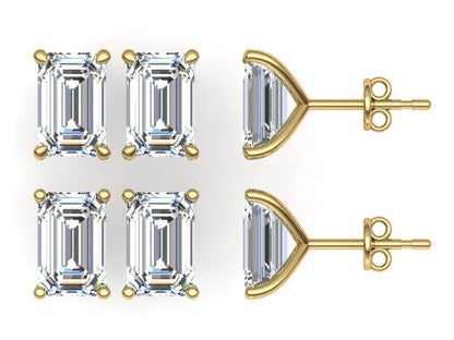 Classic Blissful Solitaire Lab Diamond Martini Studs Earrings