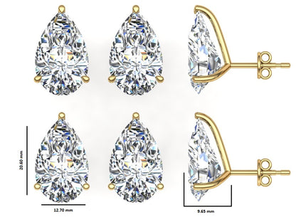 Classic Blissful Solitaire Lab Diamond Martini Studs Earrings