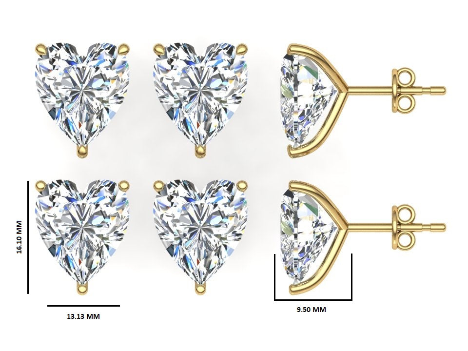 Classic Blissful Solitaire Lab Diamond Martini Studs Earrings