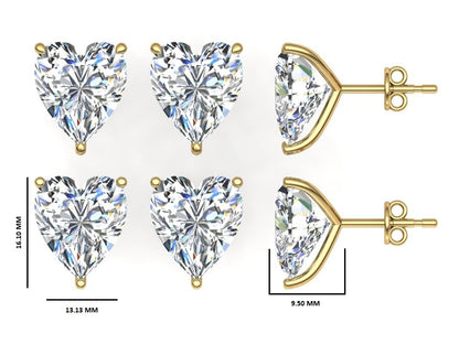 Classic Blissful Solitaire Lab Diamond Martini Studs Earrings