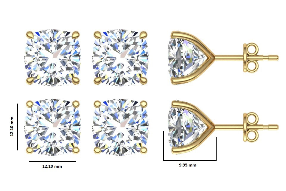 Classic Blissful Solitaire Lab Diamond Martini Studs Earrings