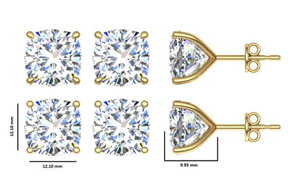 Classic Blissful Solitaire Lab Diamond Martini Studs Earrings