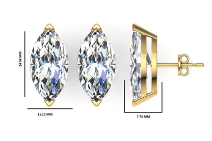 Classic Blissful Solitaire Lab Diamond Martini Studs Earrings