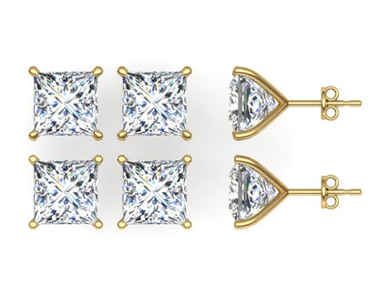 Classic Blissful Solitaire Lab Diamond Martini Studs Earrings