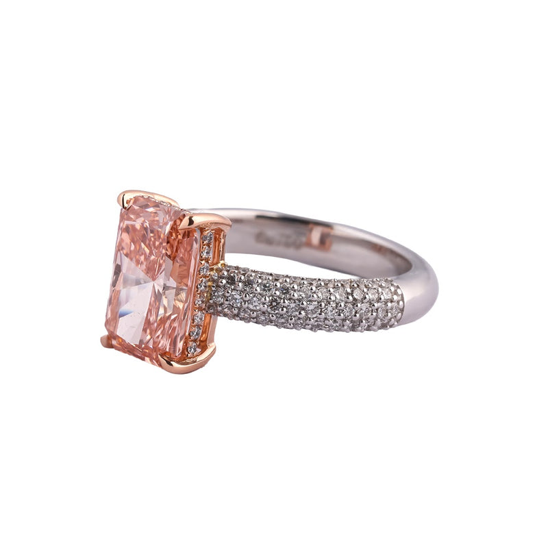 Rosé Radiant Pavé Statement Ring — view 2