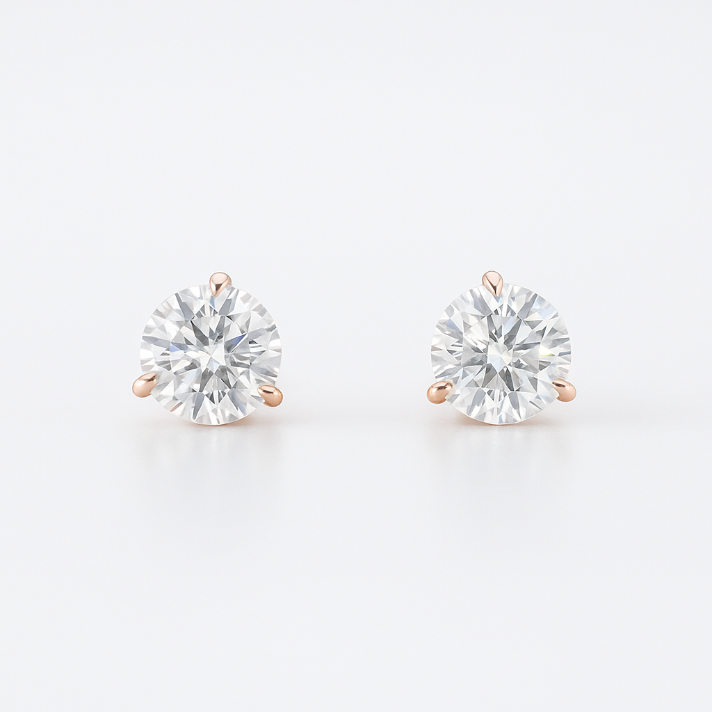 Solitaire Stud 60 Pointer Lab Diamond Earrings