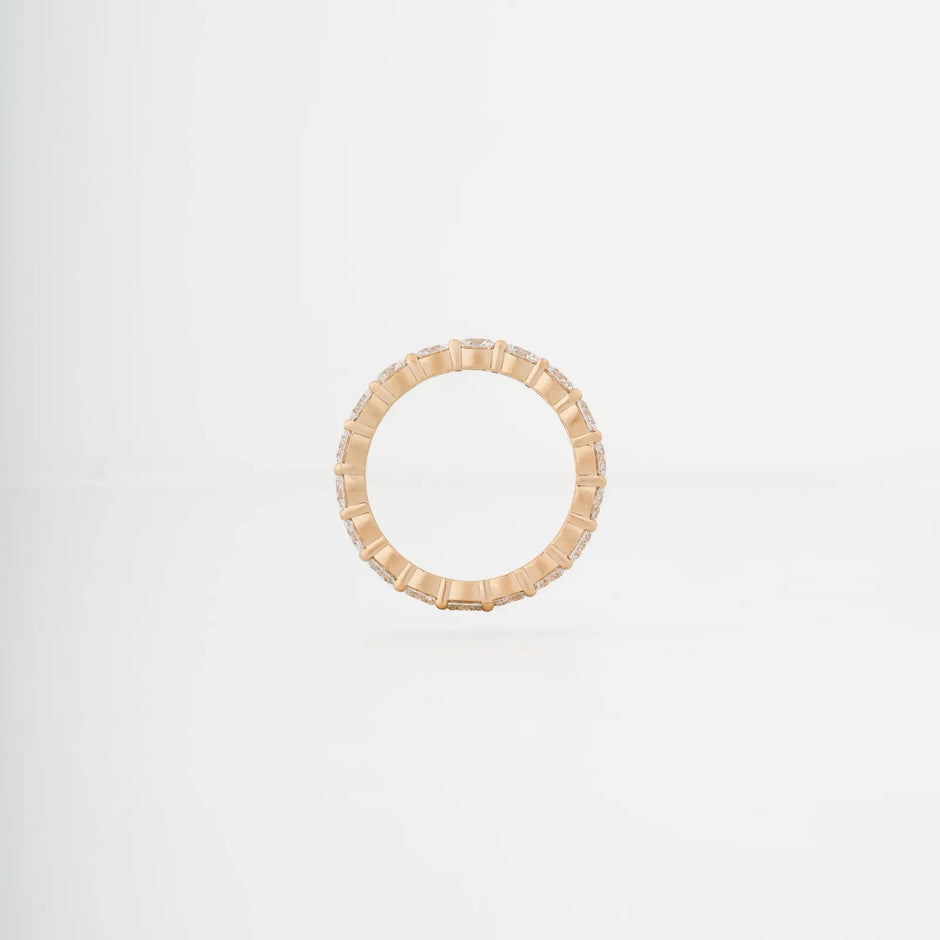Celeste Oval Lab-Grown Diamond Band Ring - view 2
