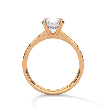 Luster 2 Carat Round Solitaire Lab Diamond Wedding Ring