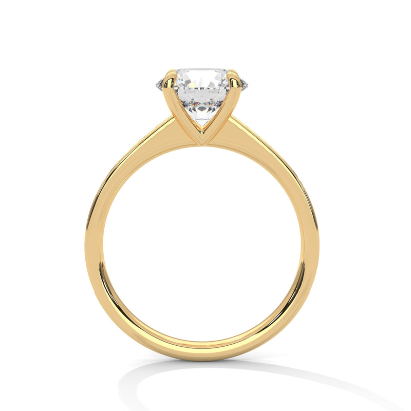 Luster 2 Carat Round Solitaire Lab Diamond Wedding Ring
