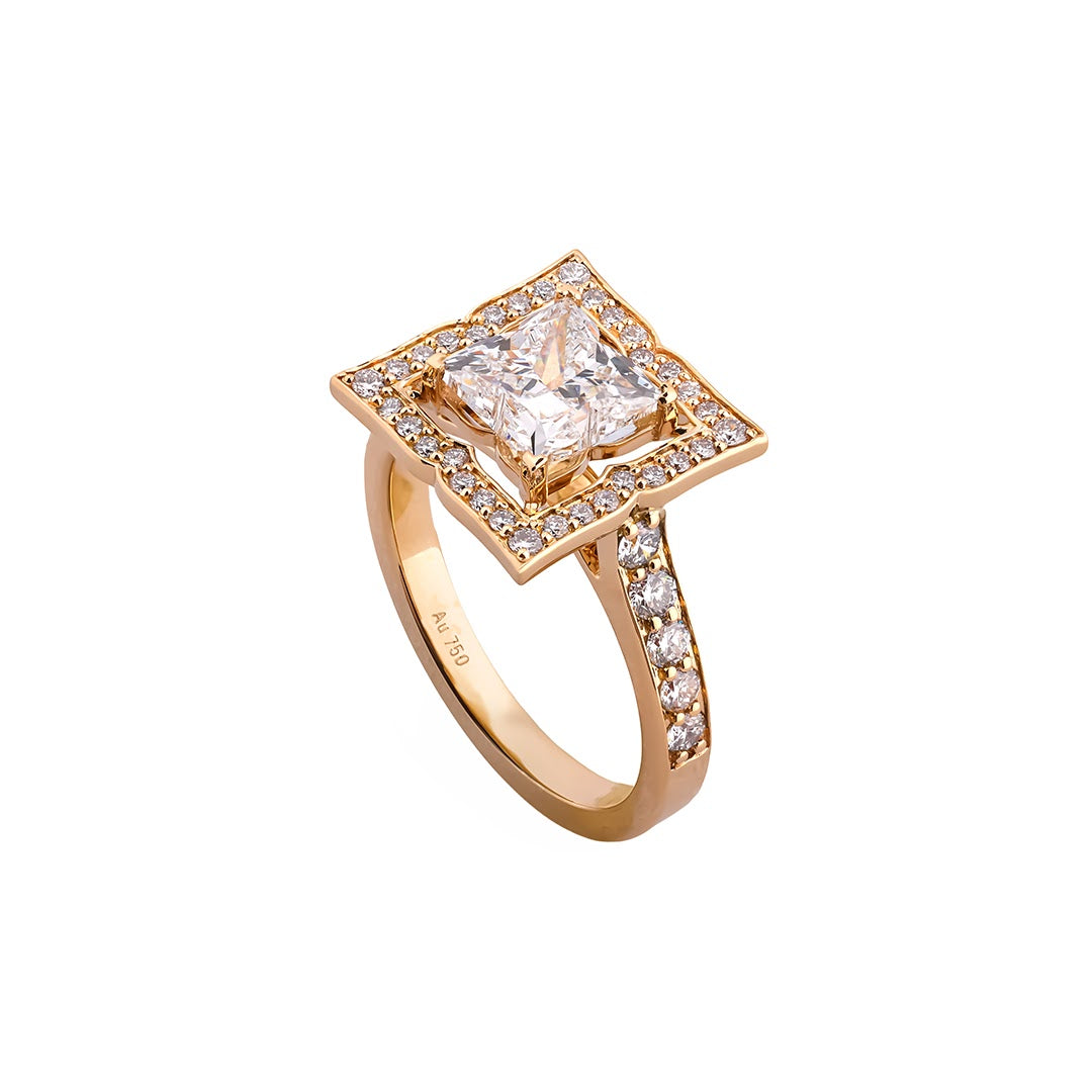 Cadré Princess Floating Halo Ring — view 4