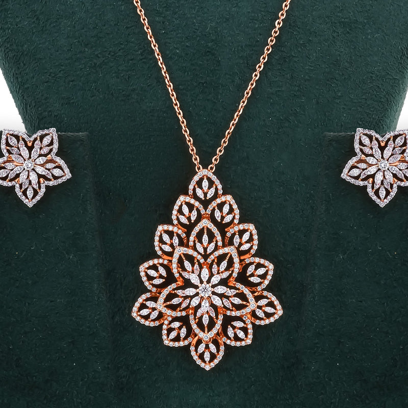 2.82 Carat Lab-Grown Diamond Pendant Set for Women - view 1