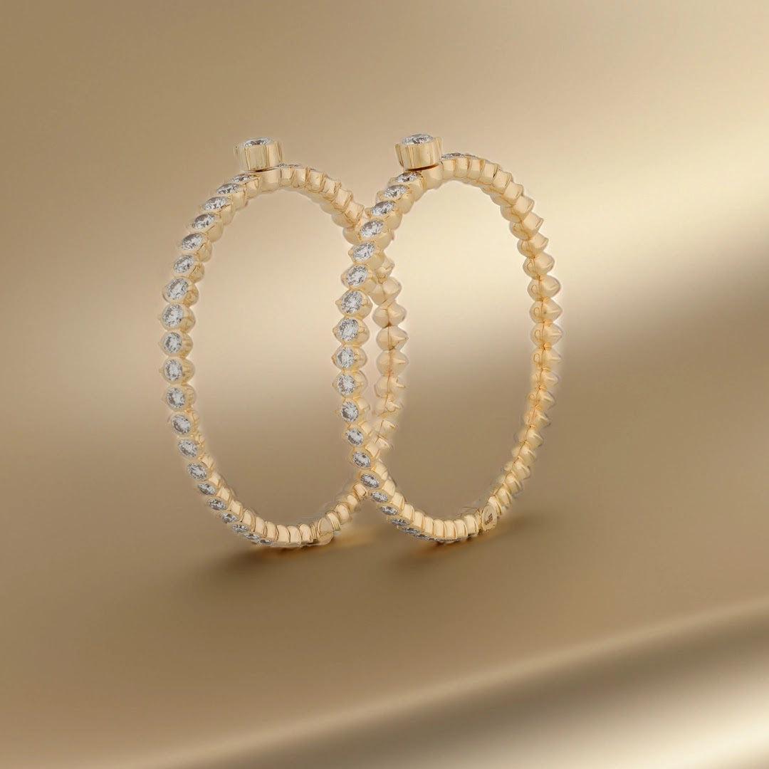 11.3 Ct Round Lab-Grown Diamond Bangle — view 2