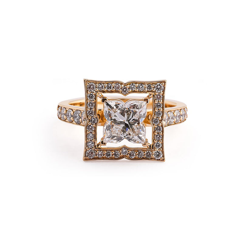 Cadré Princess Floating Halo Ring — view 1