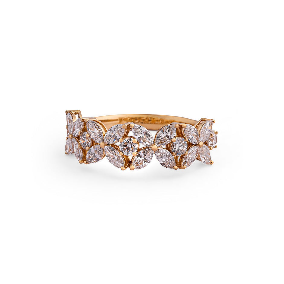 Petalia Marquise Blossom Diamond Band — view 1
