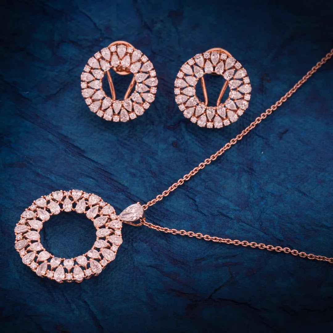 3.09 Ct Mixed-Cut Lab-Grown Diamond Pendant Set — view 1