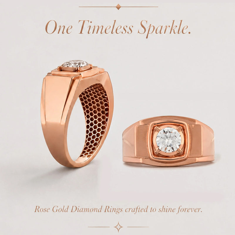 Creston Round Bezel Cushion Signet Ring — editorial view