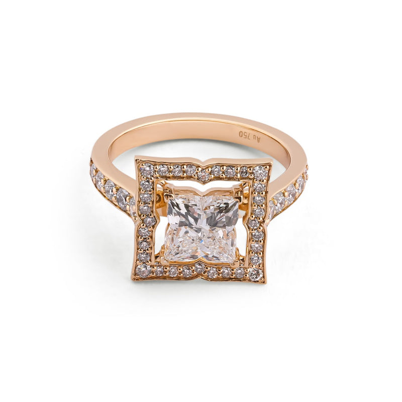 Cadré Princess Floating Halo Ring — view 2